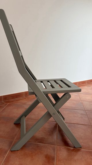 4 Sillas Bondholmen Ikea Plegables Madera Gris.