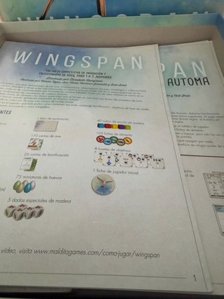 Juego de mesa Wingspan