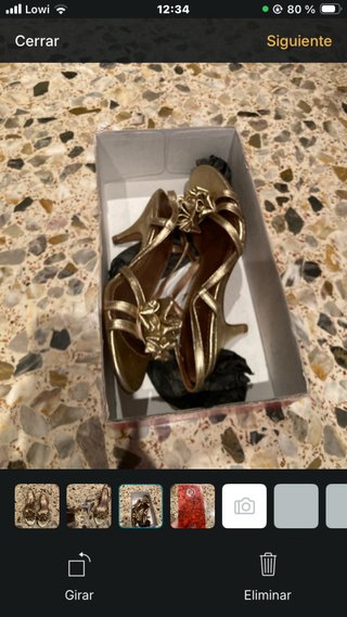 Tacones dorados LODI