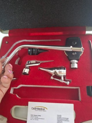 Set Otoscopio Oftalmoscopio Valigetta Cedir Medica