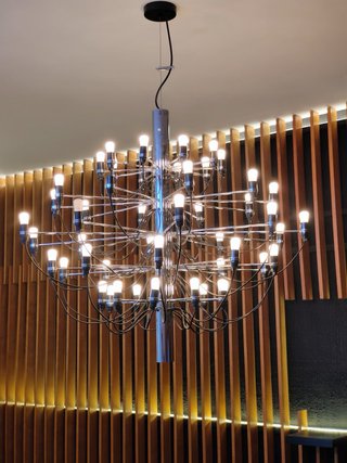 Lampada a sospensione moderna, 50 lampadine
