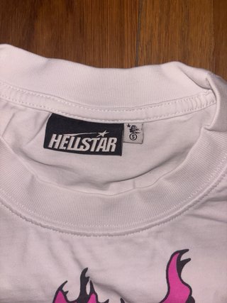 T-shirt Hellstar Uomo Bianco Grafica