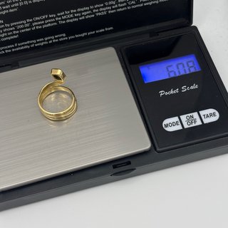 Anillo oro 18kt con esmeralda