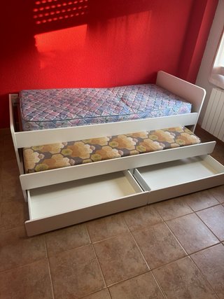 Cama nido blanca Ikea