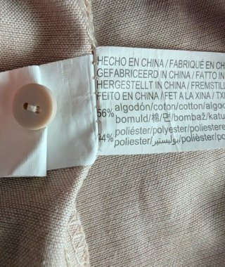 Vestido Stradivarius beige talla L