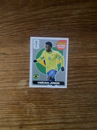 Carta Panini Extra Sticker Vinícius Júnior