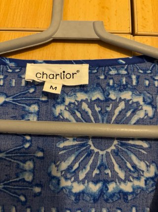 Blusa Charlior Azul y Blanca Talla M