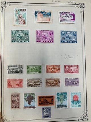 Sellos Liberia y Líbano