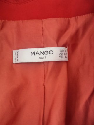 Blazer Mango Rosso Aranciato