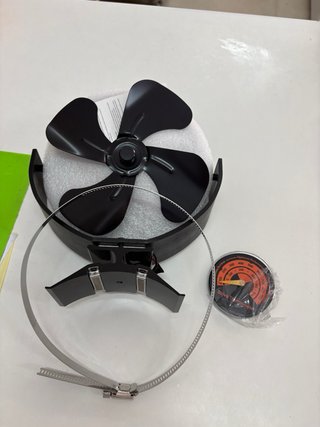 Ventilador Estufa Metal Negro