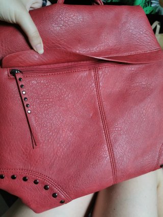 Mochila Mujer Antirrobo Rosa Roja Nueva