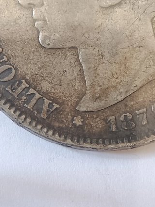 5 Pesetas 1876 Alfonso XII