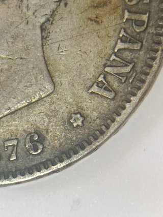 5 Pesetas 1876 Alfonso XII