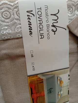 Tovaglia Mastro Bianco Vienna 12 posti