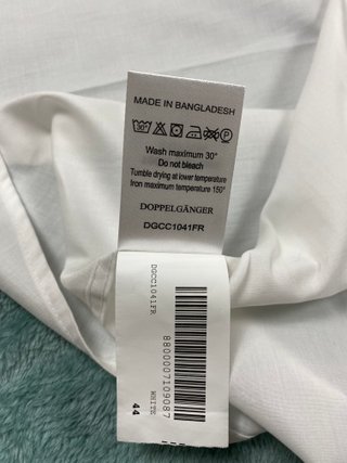 Camicia uomo Doppelgänger bianca 100% cotone