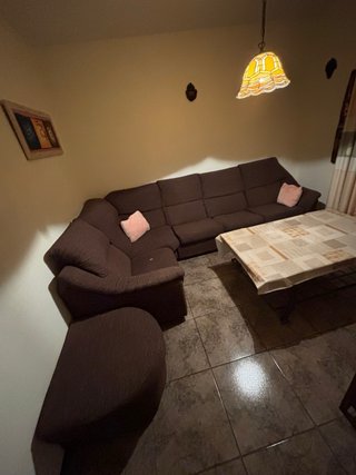 Sofá modular familiar 7 plazas marrón