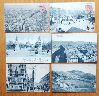 6 Postales Barcelona Años 20'