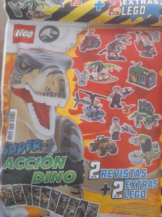 Revista LEGO Super Acción Dino + Extras