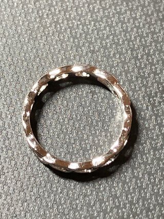 Anillo Acero Cadena Talla 18