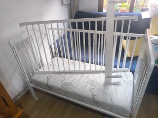 Cuna bebé evolutiva blanca