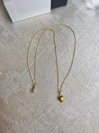 Conjunto Cadena y Colgante Oro 18K Corazón