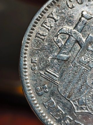 Duro sevillano plata 5 Pesetas 1893