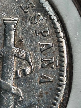 Duro sevillano plata 5 Pesetas 1893