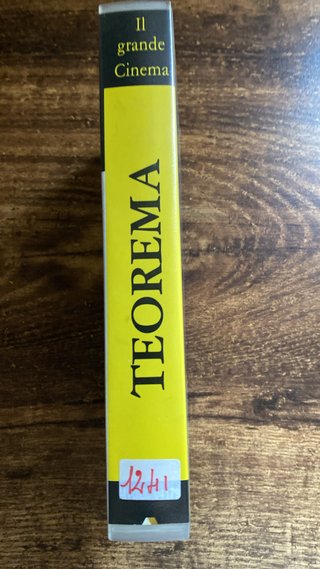 VHS Teorema Pier Paolo Pasolini ITA