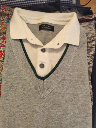Polo Zara Hombre Manga Larga Talla S