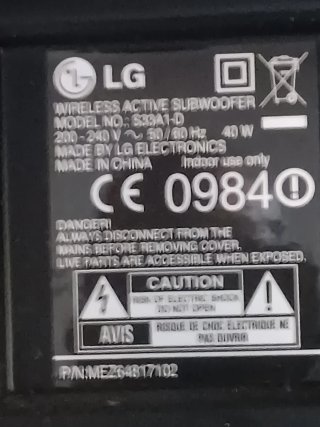 Barra de Sonido LG NB300 Negra