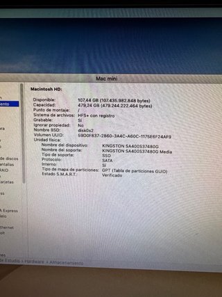 Mac Mini i5 16GB RAM 500GB SSD