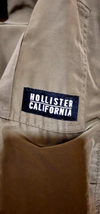 Chaqueta Bomber Hollister Verde Talla M