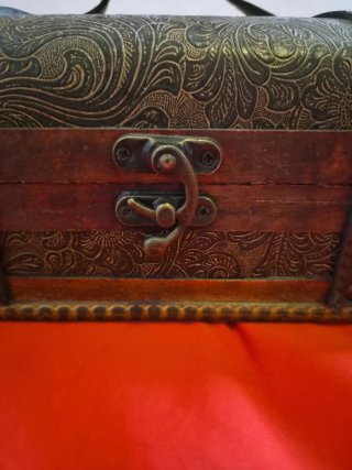 Caja Baúl Madera Decorada