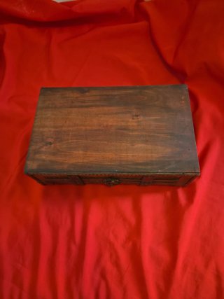 Caja Baúl Madera Decorada