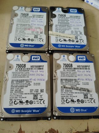 LOTE 14 DISCOS DUROS HDD