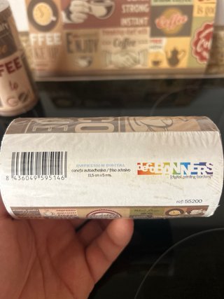 Cenefa Autoadhesiva Café