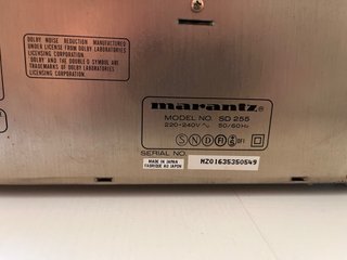 Reproductor Cassette Doble Marantz Negro