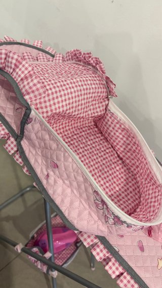 Tabla de planchar y plancha de juguete rosa