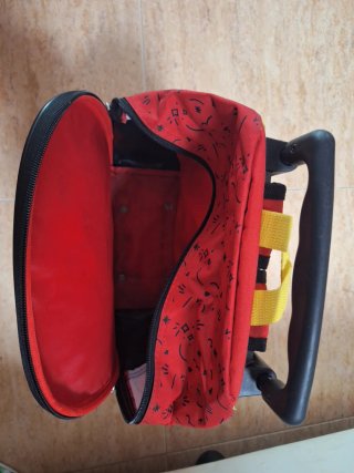 Mochila Carro Mickey Mouse Roja