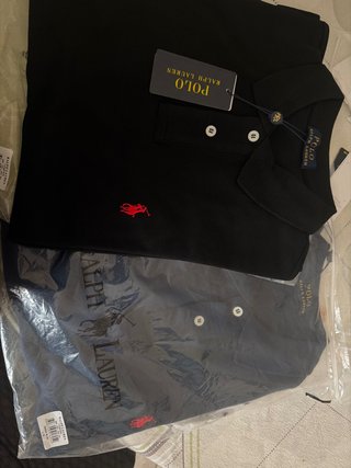 Polo Ralph Lauren Uomo Nero e Blu Taglia L