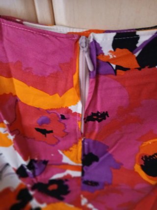 Falda larga estampada floral