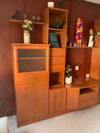 Mueble de salón modular madera