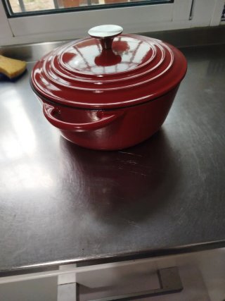 Olla Hierro Fundido Roja