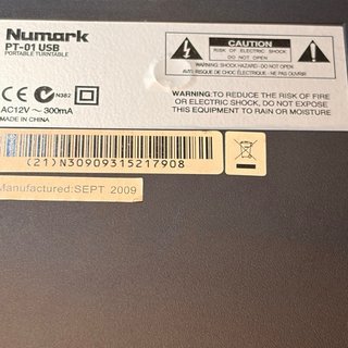 Tocadiscos Numark PT-01 Reparas