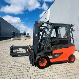 Carretilla elevadora Linde E40 con carga lateral