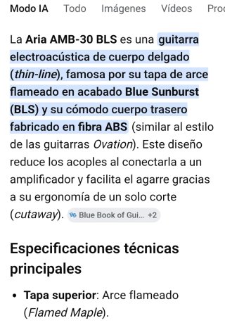 Guitarra ElectroAcústica Aria