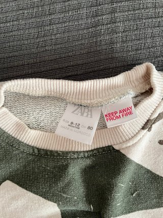 Sudadera Zara niño 9/12 meses