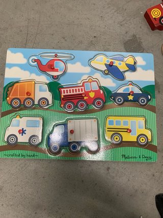 Puzzle de vehículos Montessori