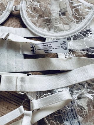 Conjunto Lencería Blanco Encaje