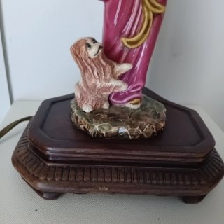 Lampada Liberty perline ricamate a mano